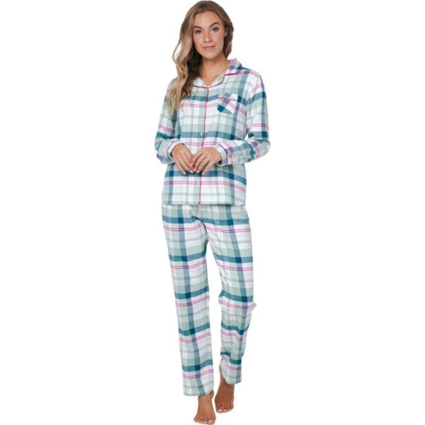 Naisten flanellipyjama 100% puuvillaa -pehmeä kuin pilvi